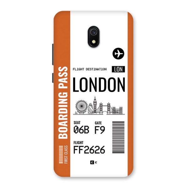 London Boarding Pass Back Case for Redmi 8A