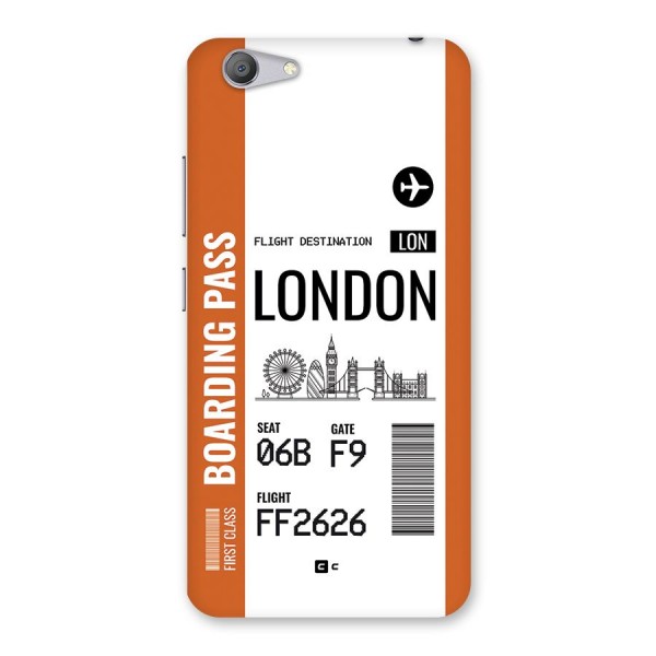 London Boarding Pass Back Case for Vivo Y53