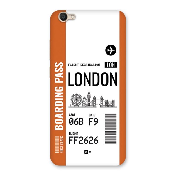 London Boarding Pass Back Case for Vivo Y67