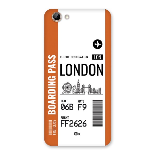 London Boarding Pass Back Case for Vivo Y71i