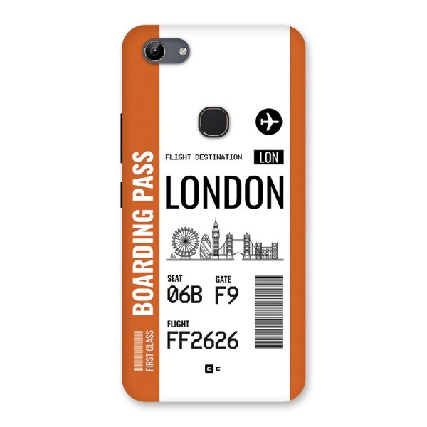 London Boarding Pass Back Case for Vivo Y81