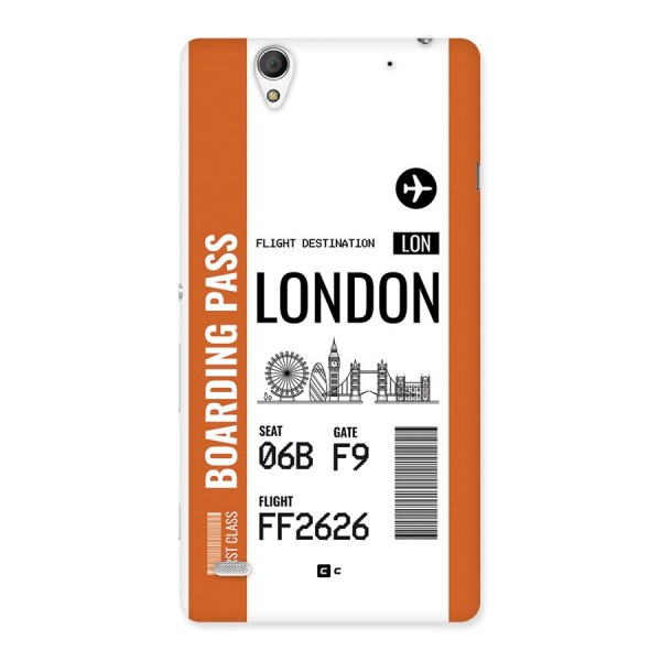 London Boarding Pass Back Case for Xperia C4