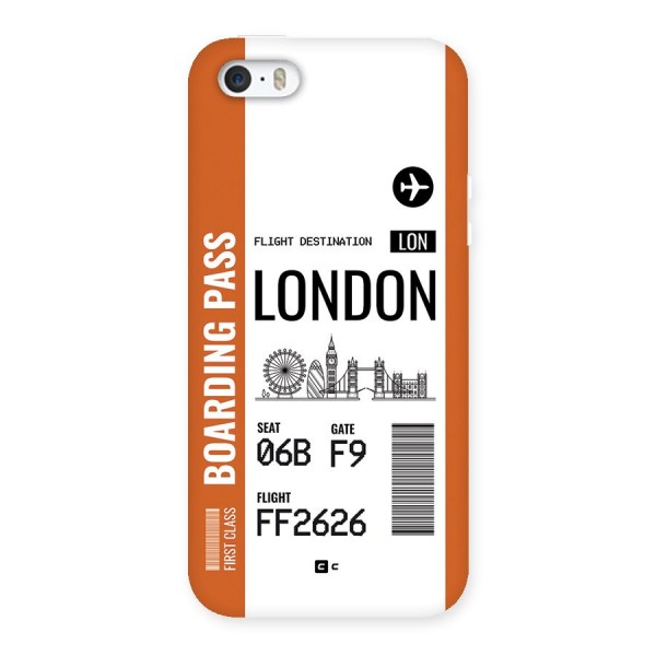 London Boarding Pass Back Case for iPhone 5 5s