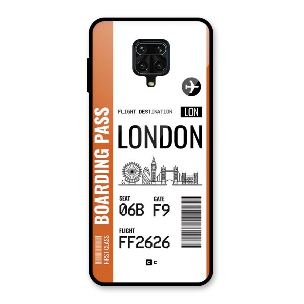 London Boarding Pass Glass Back Case for Poco M2 Pro