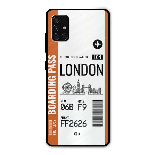 London Boarding Pass Metal Back Case for Galaxy A51