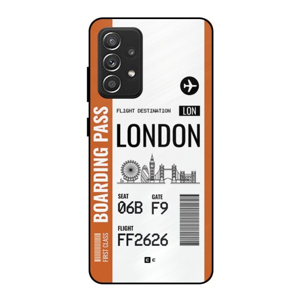 London Boarding Pass Metal Back Case for Galaxy A52
