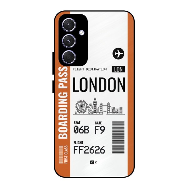 London Boarding Pass Metal Back Case for Galaxy A54