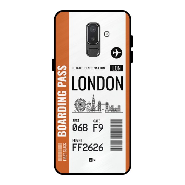 London Boarding Pass Metal Back Case for Galaxy On8 (2018)