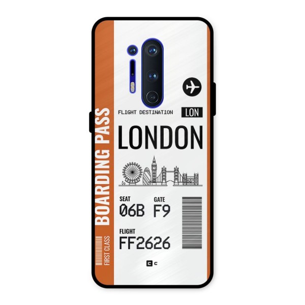 London Boarding Pass Metal Back Case for OnePlus 8 Pro