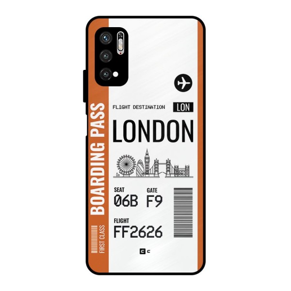 London Boarding Pass Metal Back Case for Poco M3 Pro 5G