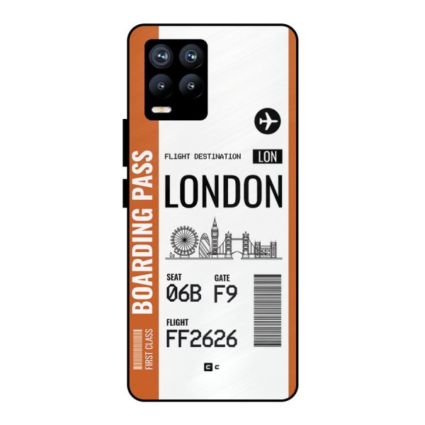 London Boarding Pass Metal Back Case for Realme 8 Pro