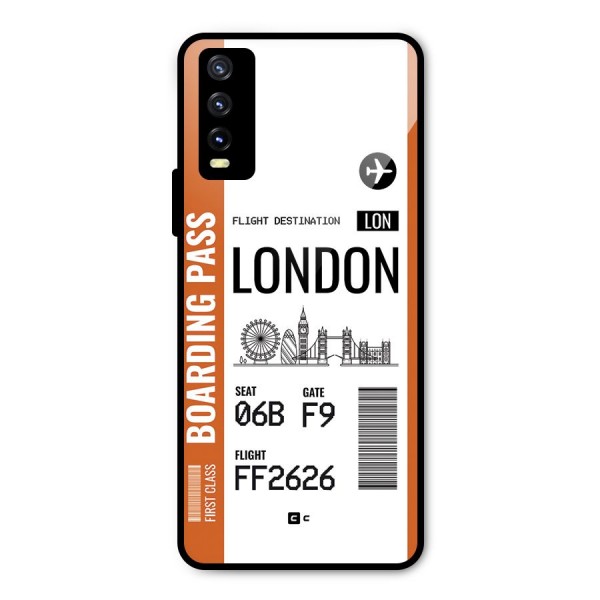 London Boarding Pass Metal Back Case for Vivo Y20i