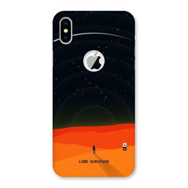 Lone Survivor Back Case for iPhone X Logo Cut