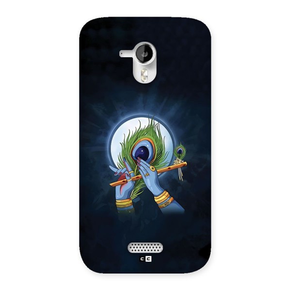 Lord Krishna Flute Back Case for Canvas HD A116