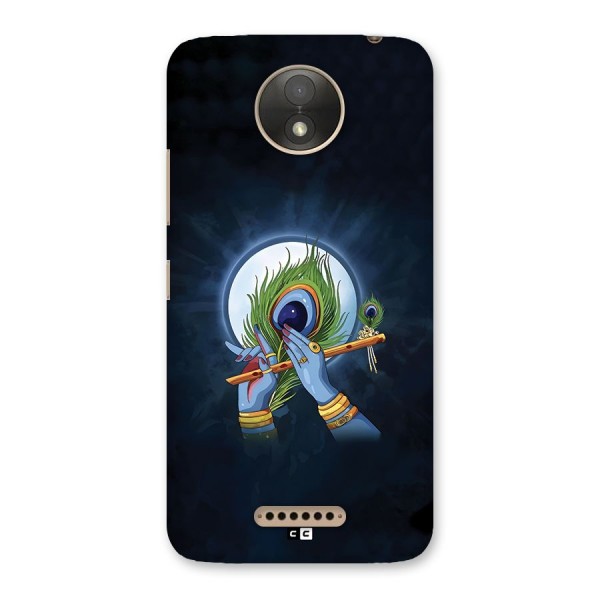 Lord Krishna Flute Back Case for Moto C Plus