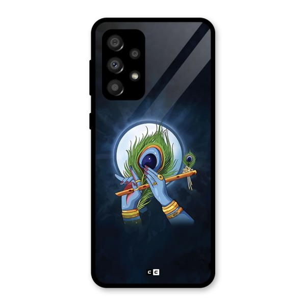 Lord Krishna Flute Glass Back Case for Galaxy A32