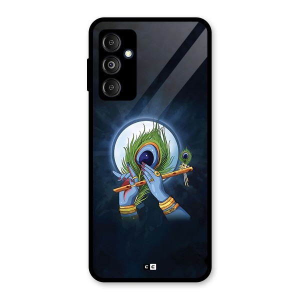 Lord Krishna Flute Glass Back Case for Galaxy M14 5G