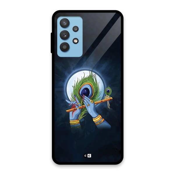Lord Krishna Flute Glass Back Case for Galaxy M32 5G