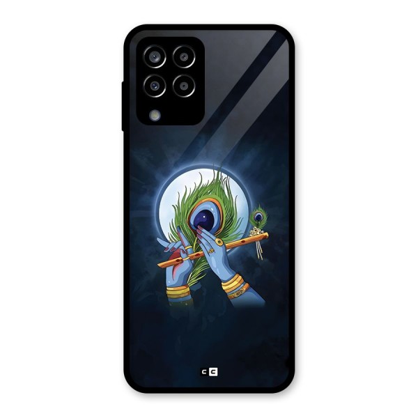 Lord Krishna Flute Glass Back Case for Galaxy M33