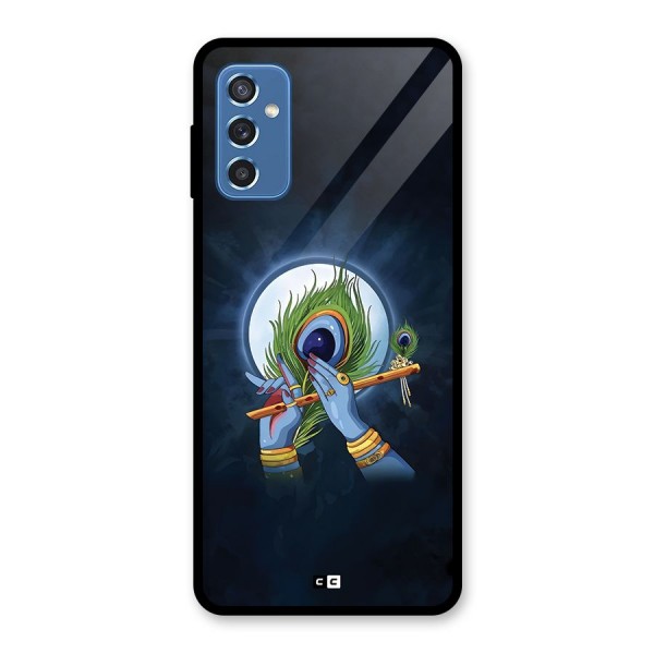 Lord Krishna Flute Glass Back Case for Galaxy M52 5G