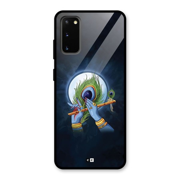 Lord Krishna Flute Glass Back Case for Galaxy S20