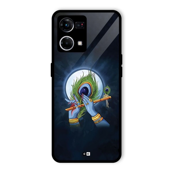 Lord Krishna Flute Glass Back Case for Oppo F21s Pro 4G