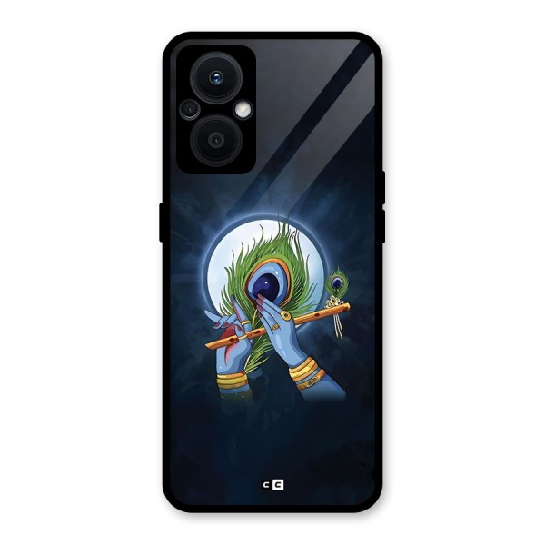 Lord Krishna Flute Glass Back Case for Oppo F21s Pro 5G