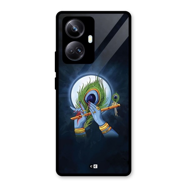 Lord Krishna Flute Glass Back Case for Realme 10 Pro Plus