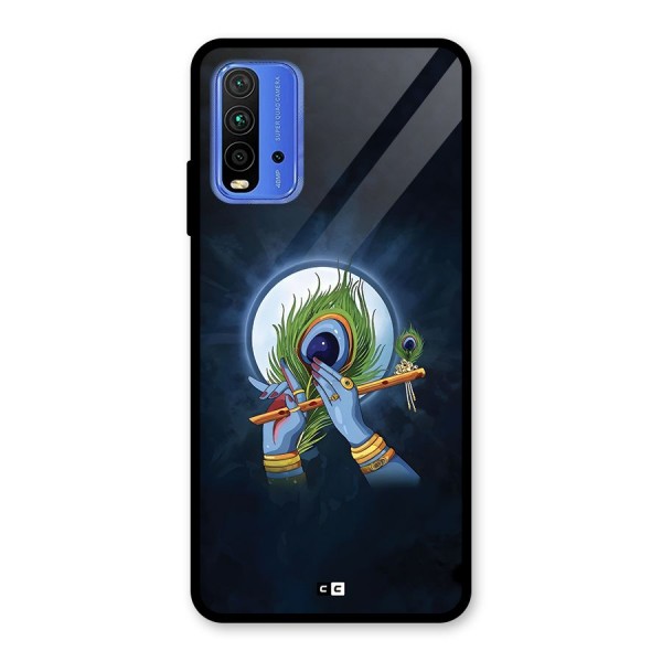Lord Krishna Flute Glass Back Case for Redmi 9 Power