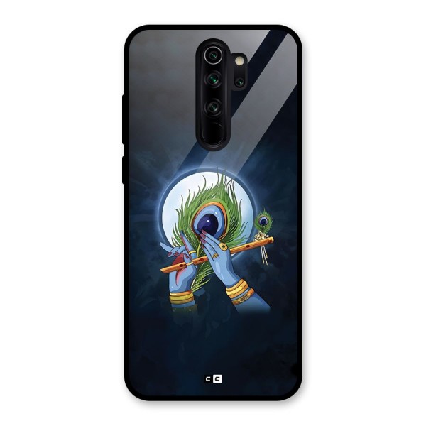 Lord Krishna Flute Glass Back Case for Redmi Note 8 Pro