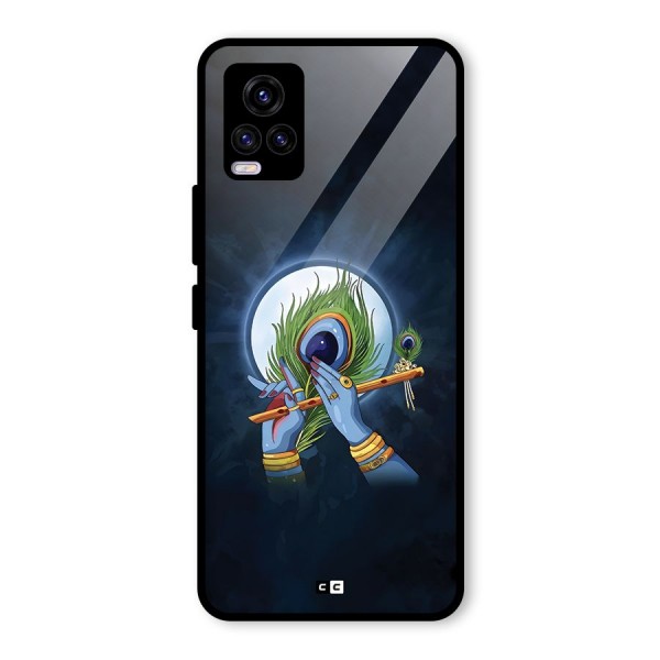Lord Krishna Flute Glass Back Case for Vivo V20 2021