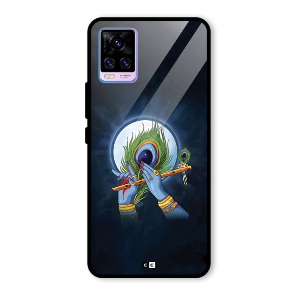 Lord Krishna Flute Glass Back Case for Vivo V20 Pro