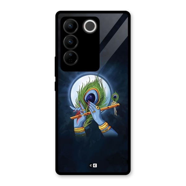 Lord Krishna Flute Glass Back Case for Vivo V27
