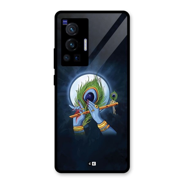 Lord Krishna Flute Glass Back Case for Vivo X70 Pro