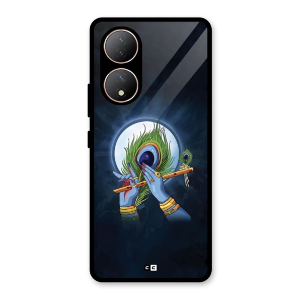 Lord Krishna Flute Glass Back Case for Vivo Y100A