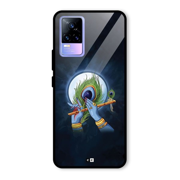 Lord Krishna Flute Glass Back Case for Vivo Y73