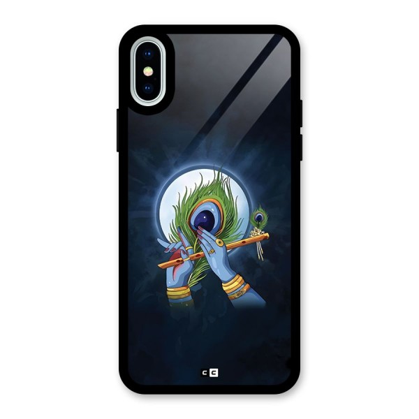 Lord Krishna Flute Glass Back Case for iPhone X