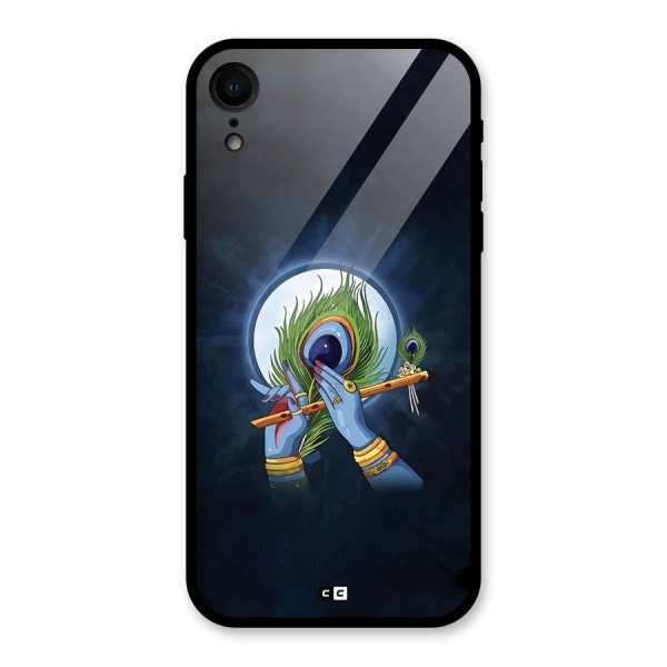 Lord Krishna Flute Glass Back Case for iPhone XR