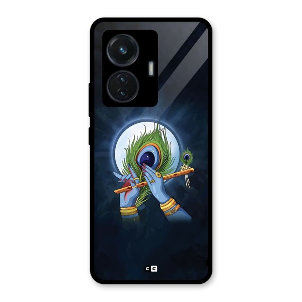 Lord Krishna Flute Glass Back Case for iQOO Z6 44W