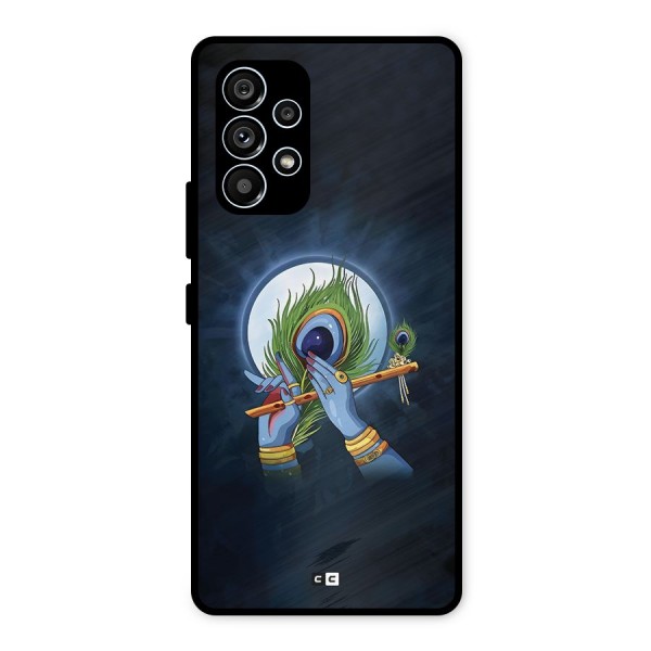 Lord Krishna Flute Metal Back Case for Galaxy A53 5G