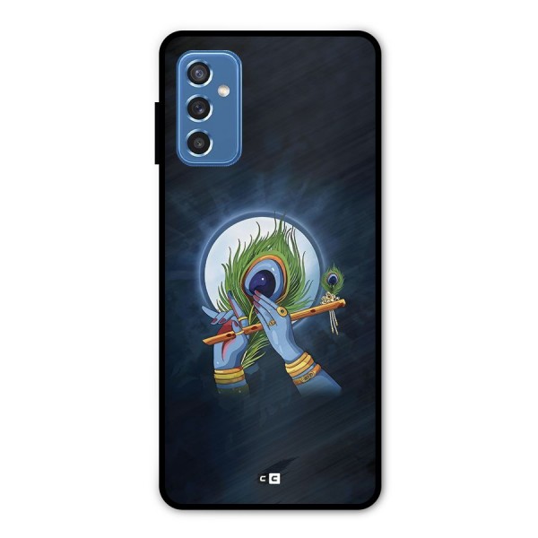 Lord Krishna Flute Metal Back Case for Galaxy M52 5G