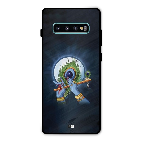 Lord Krishna Flute Metal Back Case for Galaxy S10 Plus