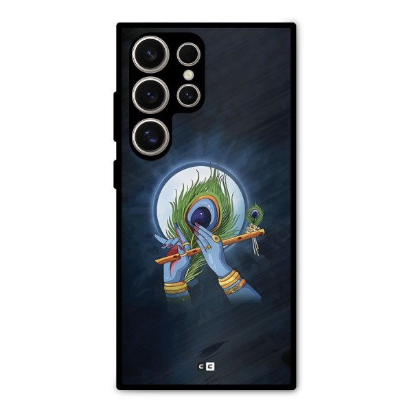 Lord Krishna Flute Metal Back Case for Galaxy S24 Ultra