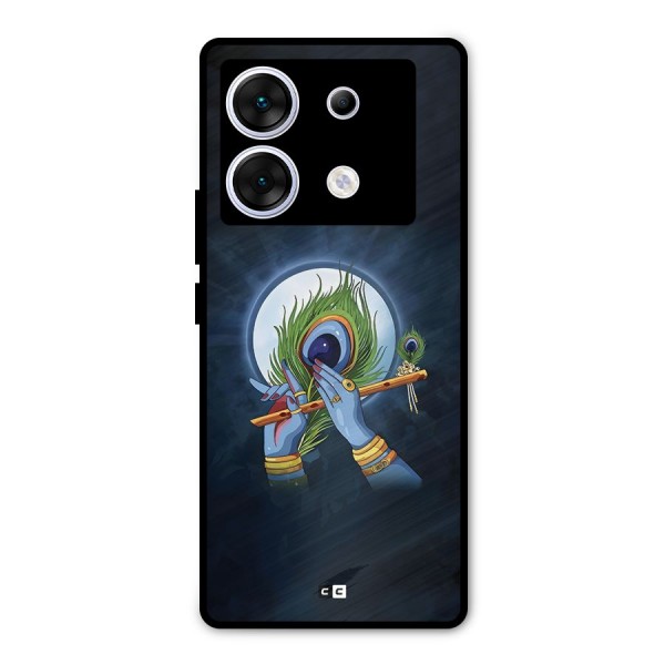 Lord Krishna Flute Metal Back Case for Infinix Zero 30 5G