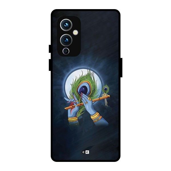 Lord Krishna Flute Metal Back Case for OnePlus 9