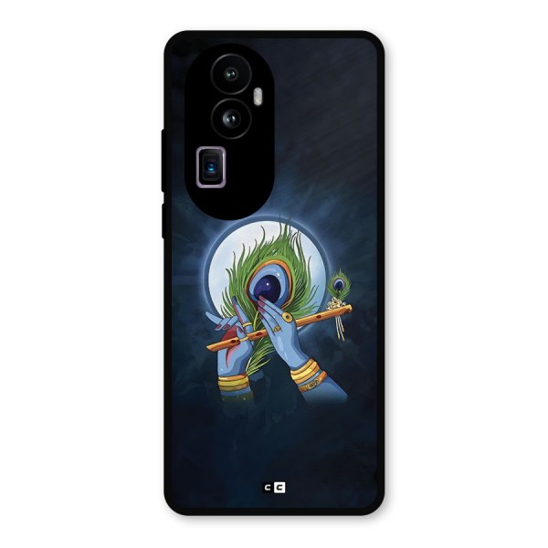 Lord Krishna Flute Metal Back Case for Oppo Reno10 Pro Plus