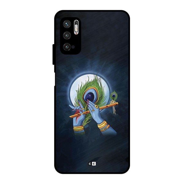 Lord Krishna Flute Metal Back Case for Poco M3 Pro 5G