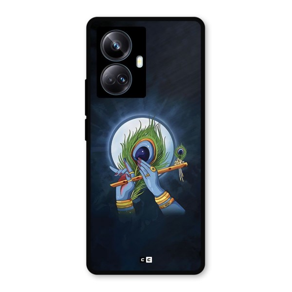 Lord Krishna Flute Metal Back Case for Realme 10 Pro Plus