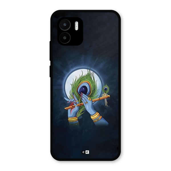 Lord Krishna Flute Metal Back Case for Redmi A1