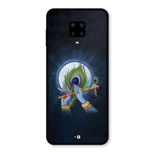 Lord Krishna Flute Metal Back Case for Redmi Note 9 Pro Max